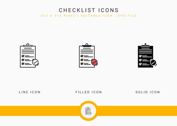 Elevating UI Design with a Versatile Checklist Icons Set