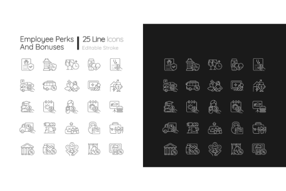 Employee Perks Icons Bundle: Integrating Visual Assets into HR and Corporate Workflows