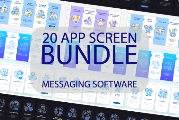 Messaging Software App Screens Bundle: Practical UI Assets for Real-World Projects